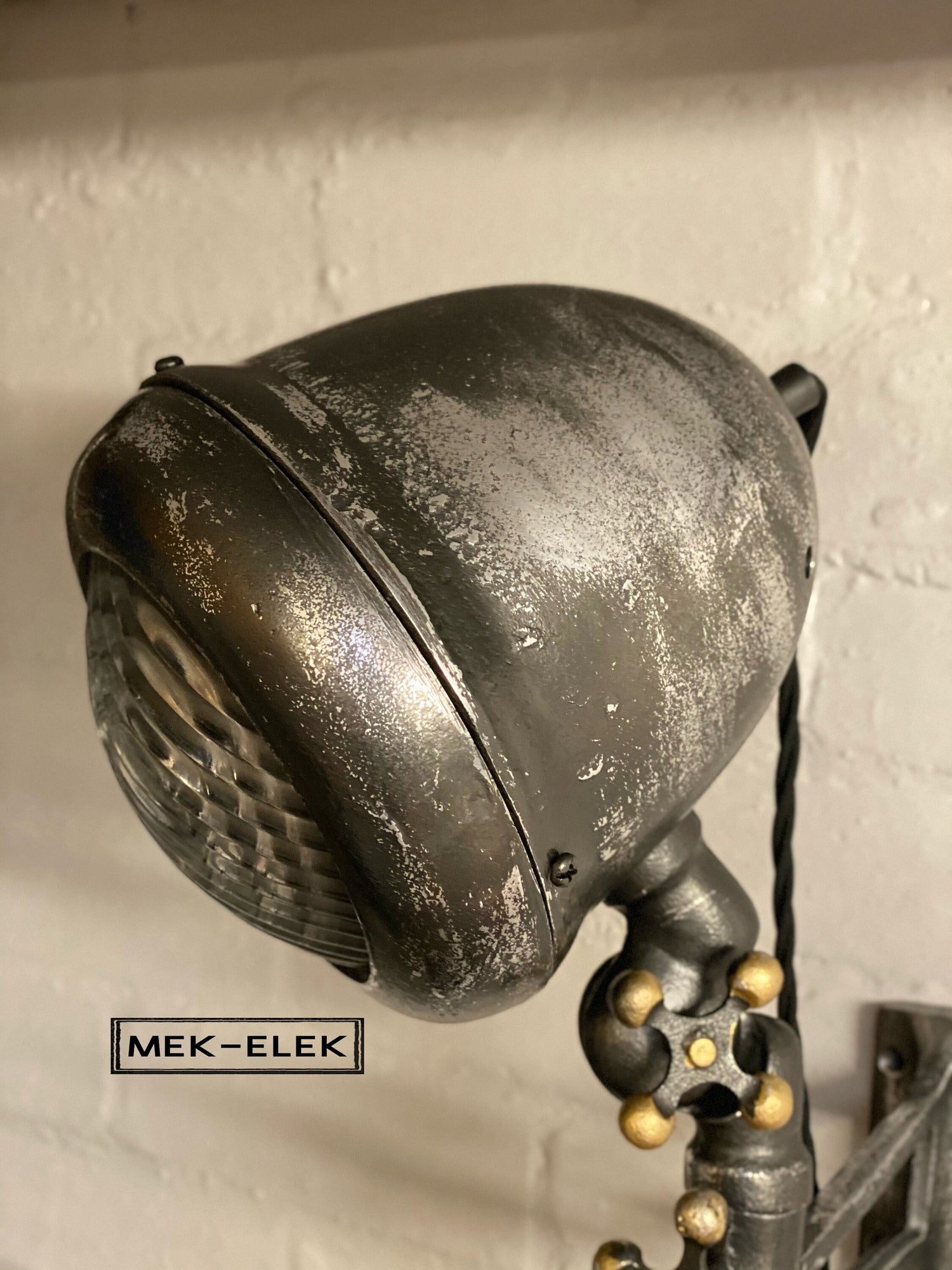 Mek-Elek ~ Industrial Wall Light | Bedroom Reading Table | Kitchen Table | Vintage