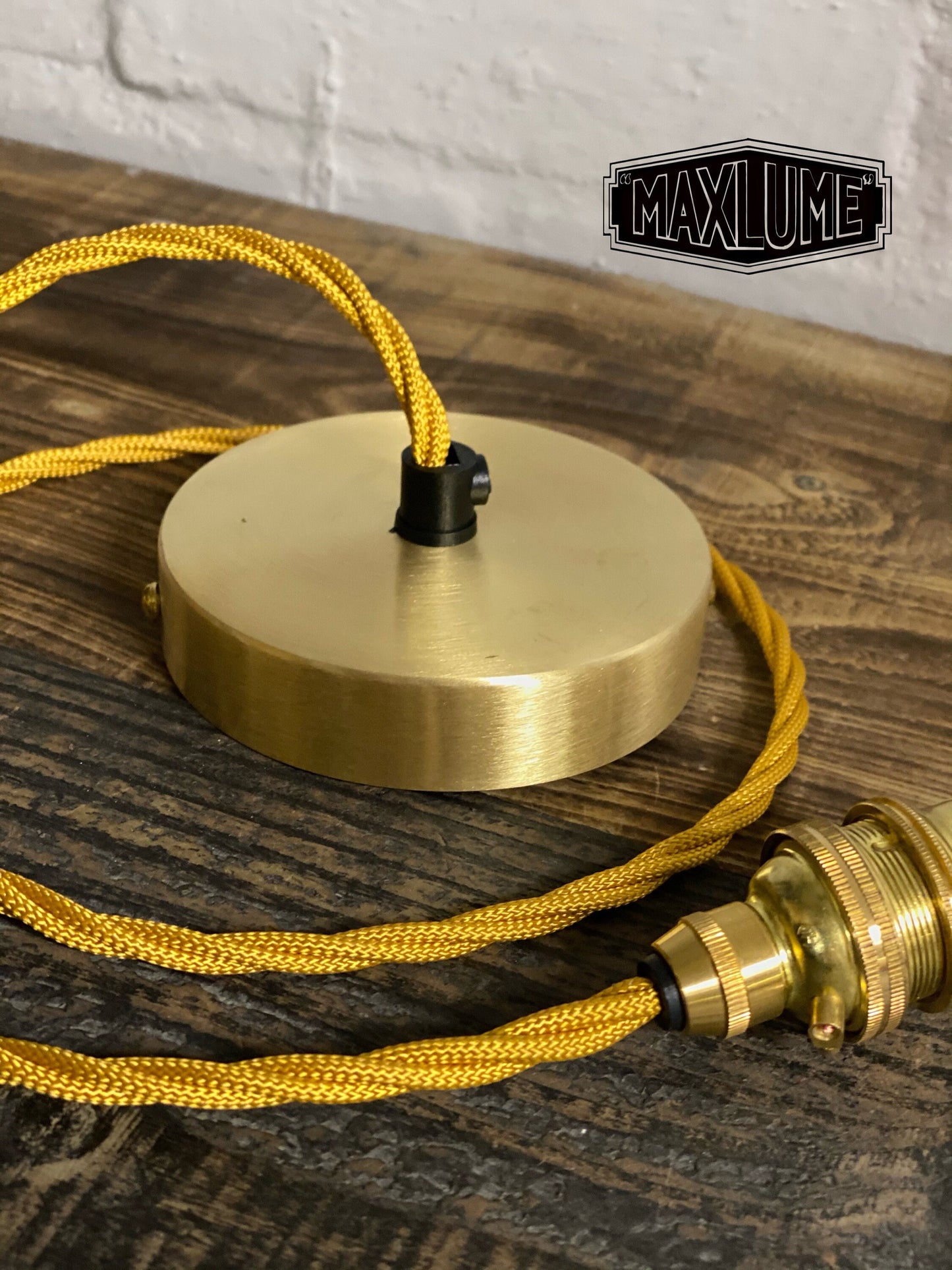 Solid Brass ~ Single Drop Pendant Set B22 | Ceiling Dining Room Light | Kitchen Table Hanging Light