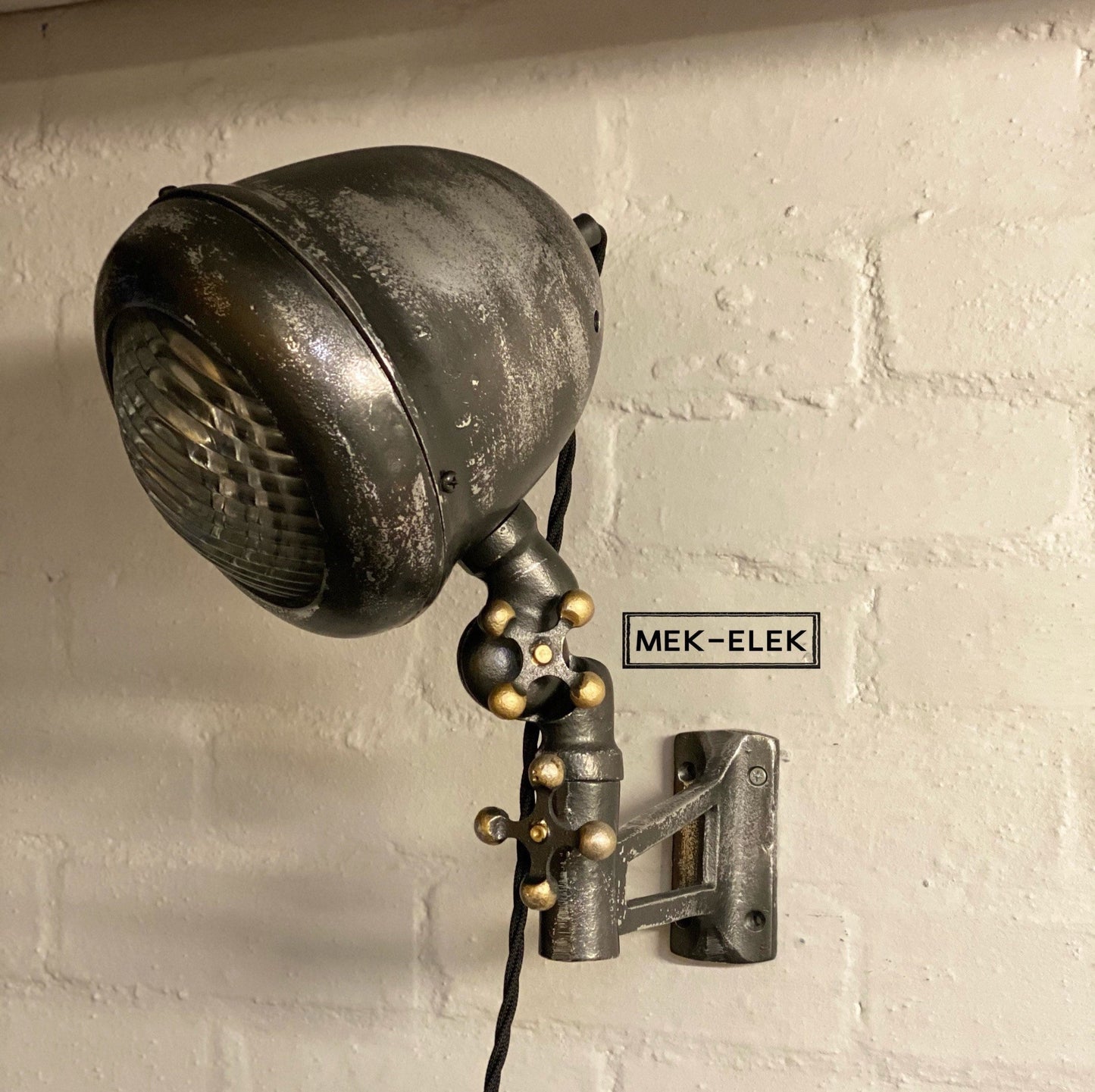 Mek-Elek ~ Industrial Wall Light | Bedroom Reading Table | Kitchen Table | Vintage