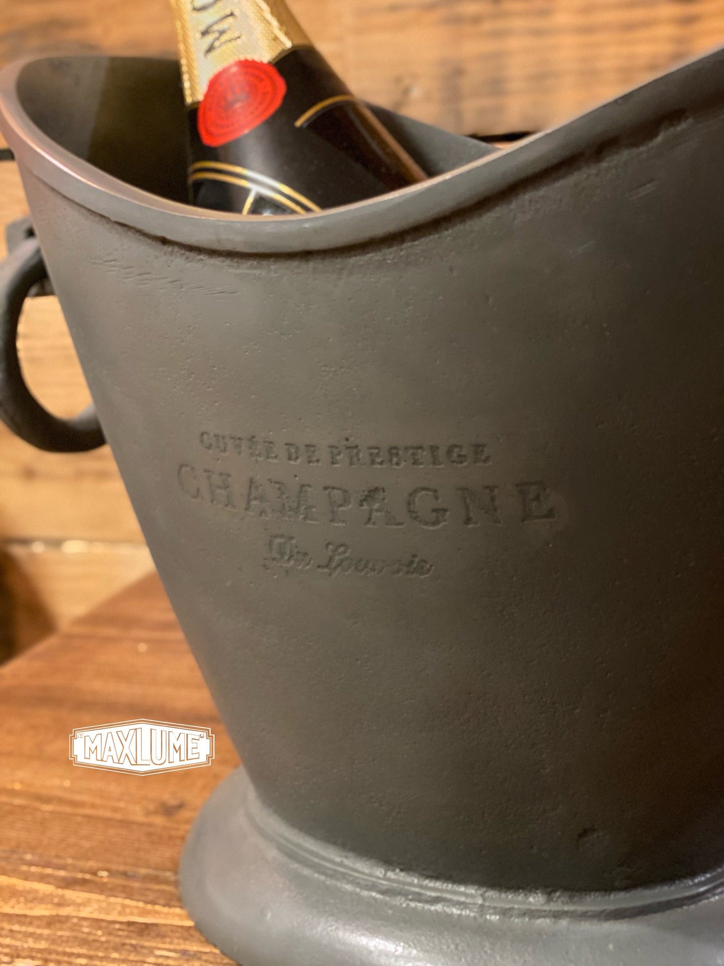 Vintage French Moet and Chandon Pewter Ice Bucket Cooler
