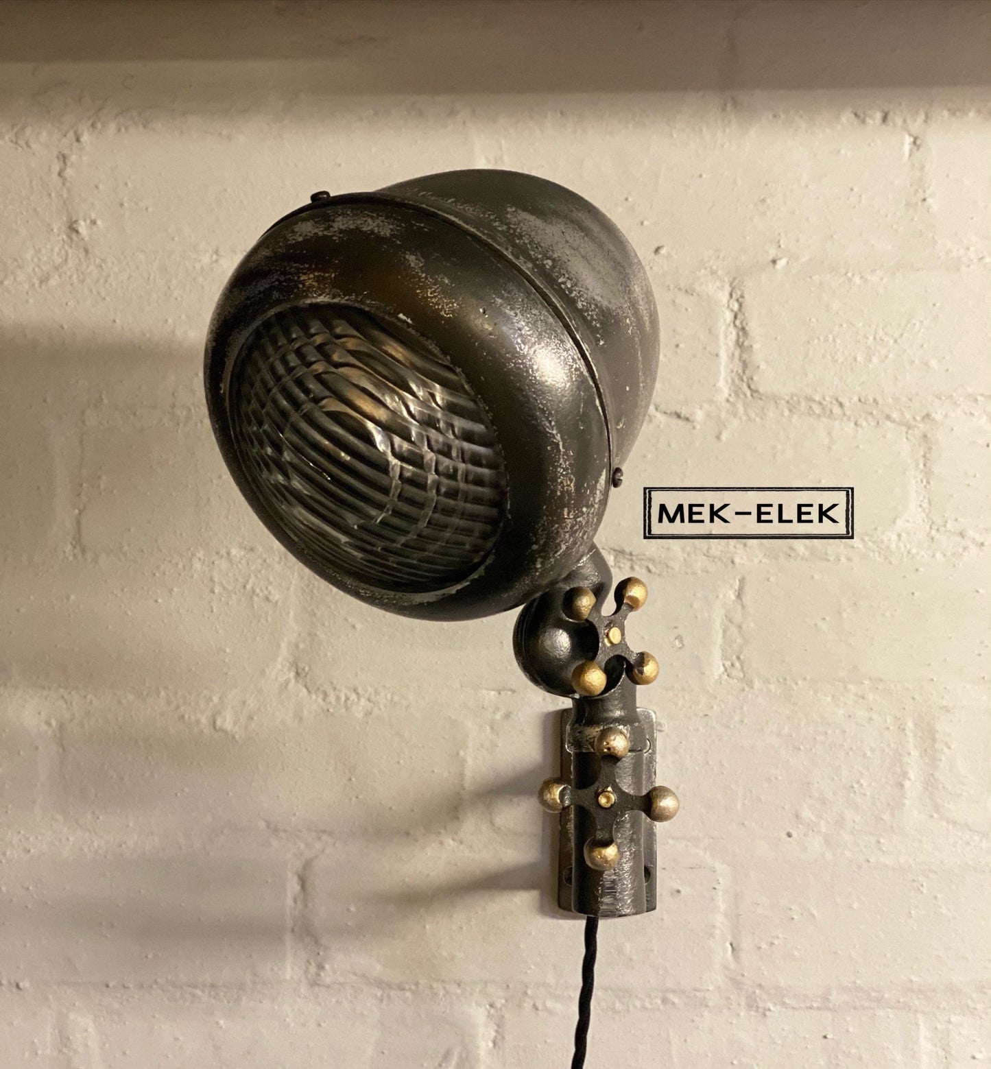 Mek-Elek ~ Industrial Wall Light | Bedroom Reading Table | Kitchen Table | Vintage