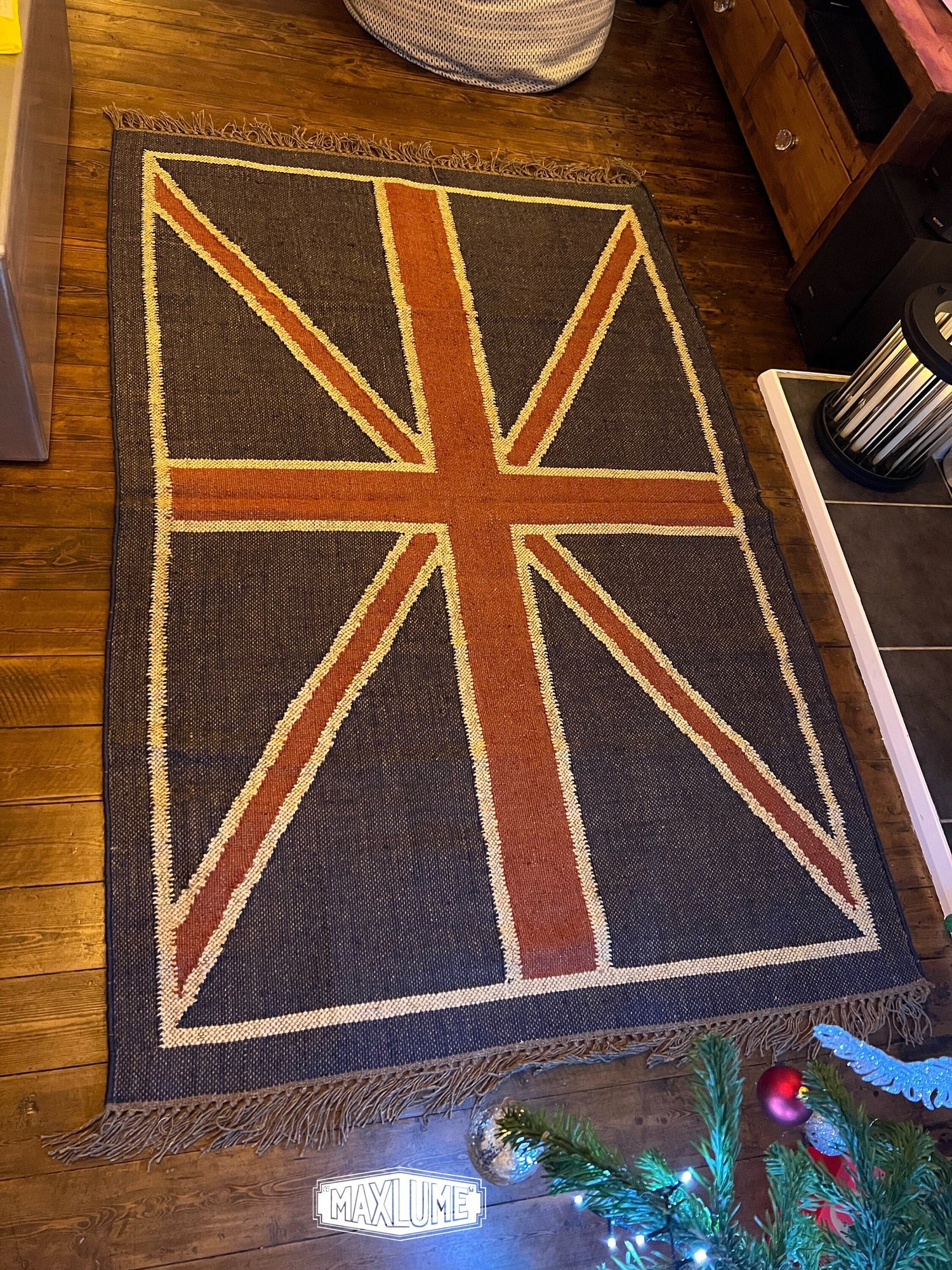 Hand knotted Reversible British Union Jack Rug Jubilee