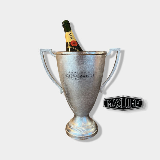 Maxlume ~ Trophy Solid Cast Engraved Champagne Ice Bucket | Wine Cooler | Birthday | Anniversary Present