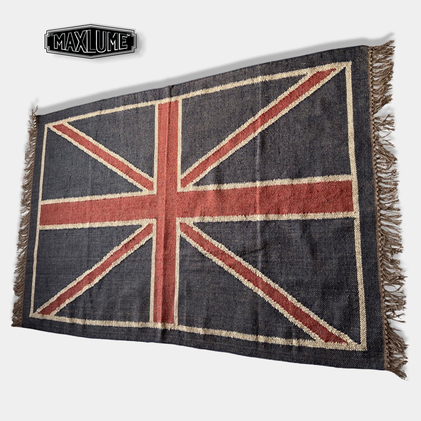 Hand knotted Reversible British Union Jack Rug Jubilee