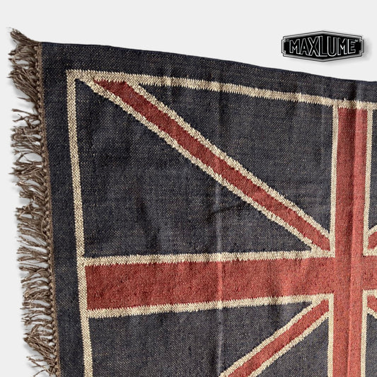 Hand knotted Reversible British Union Jack Rug Jubilee