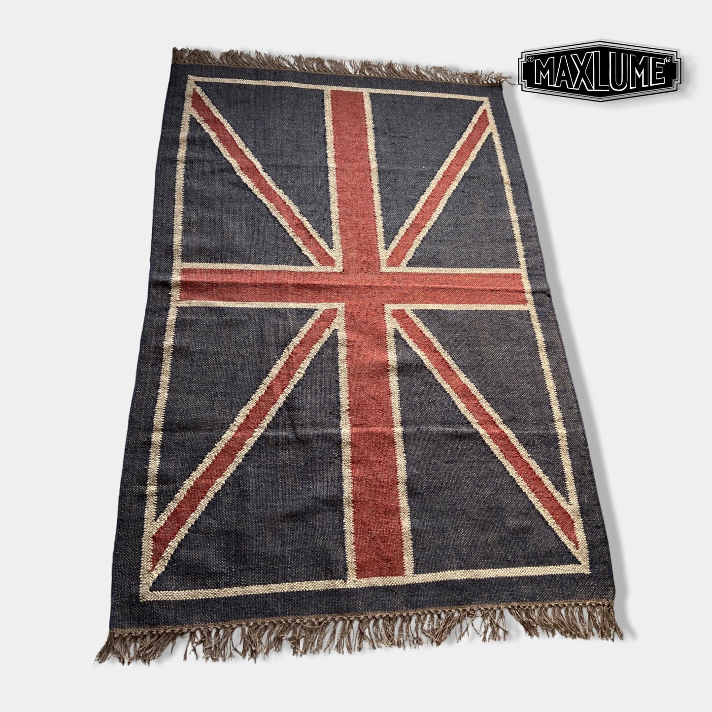 Hand knotted Reversible British Union Jack Rug Jubilee