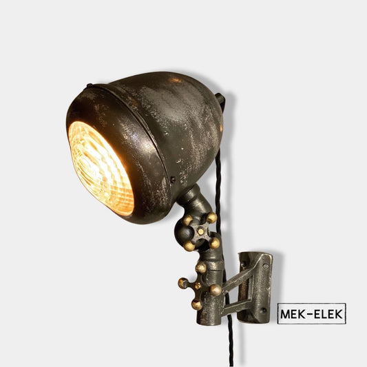 Mek-Elek ~ Industrial Wall Light | Bedroom Reading Table | Kitchen Table | Vintage