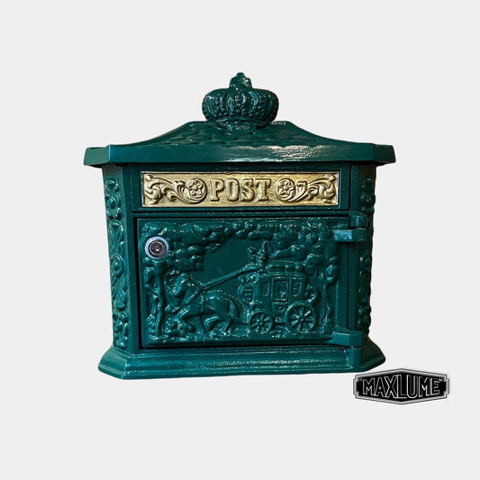 Maxlume ~ Solid Wall Mounted Post Box In Green