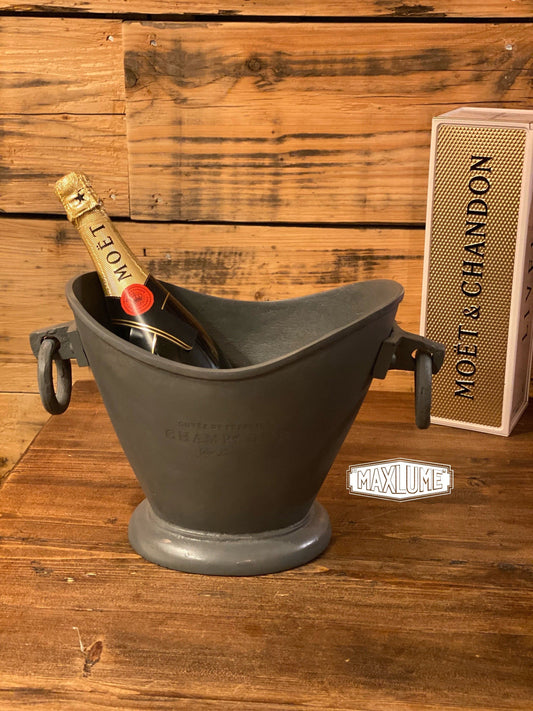 Maxlume ~ Pewter Zinc Solid Cast Engraved Champagne Ice Bucket | Wine Cooler