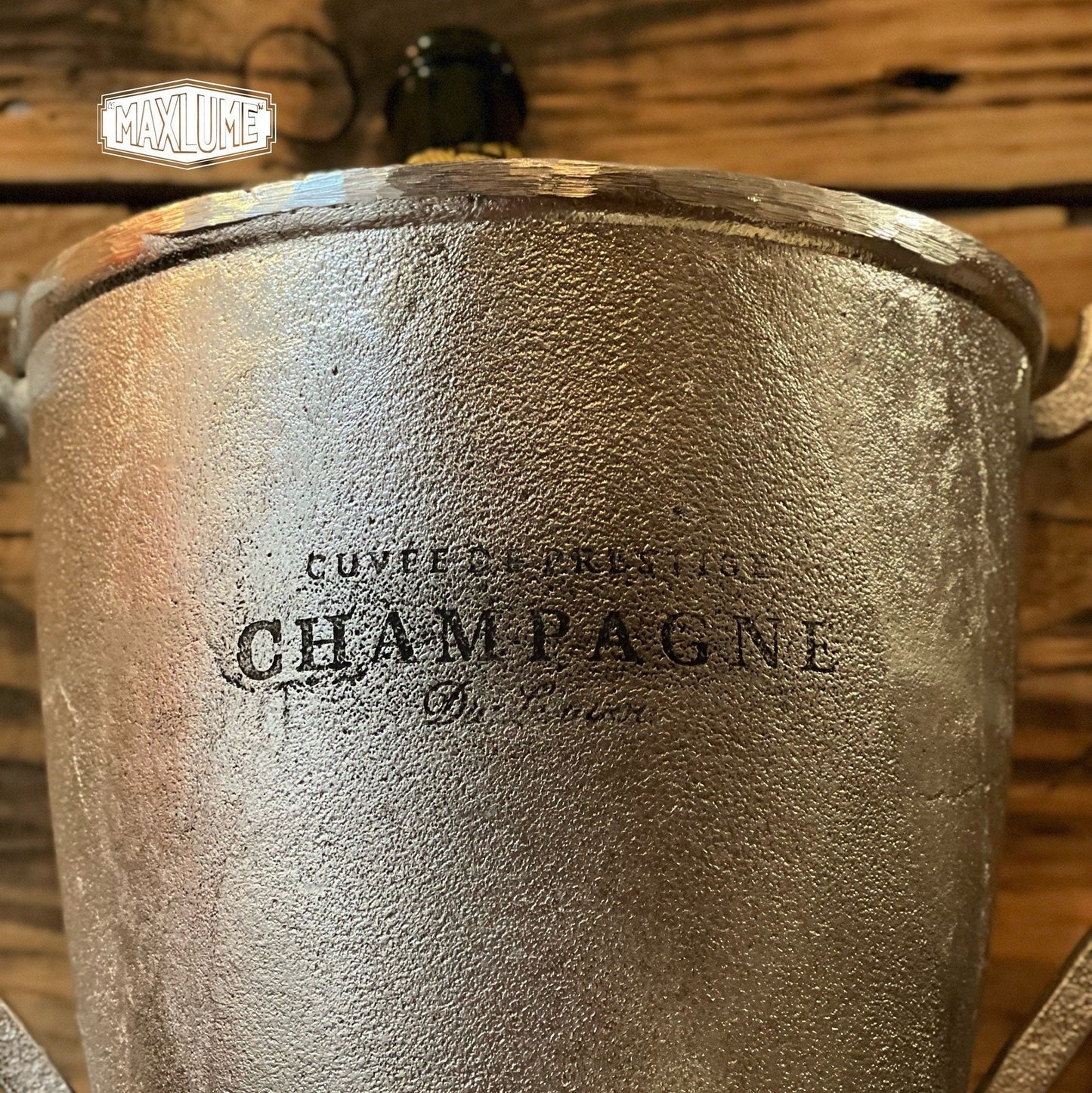 Maxlume ~ Trophy Solid Cast Engraved Champagne Ice Bucket | Wine Cooler | Birthday | Anniversary Present