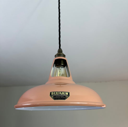 Cawston ~ Terracotta Solid Shade Slotted Design Pendant Set Light Ceiling Dining Room Kitchen Table | Vintage Filament Bulb 11 Inch