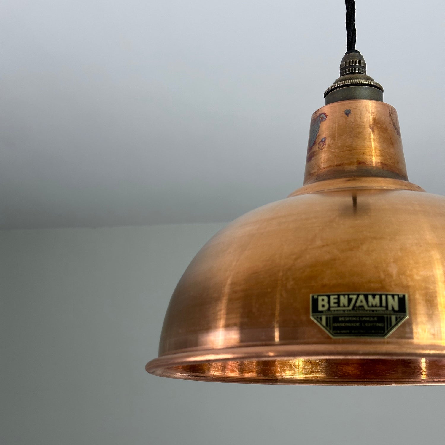 Salthouse ~ Solid Steel Industrial Shade Pendant Set Light | Ceiling Dining Room | Kitchen Table | Vintage Edison Filament Bulb | 10 Inch